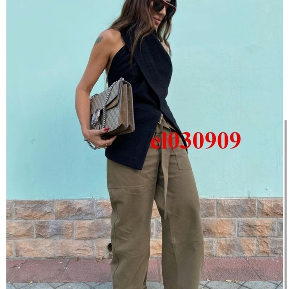 ZARA BLACK BUTTONED ZW WOOL TOP LIMITED EDITION SZ XS/S - Picture 4 of 13